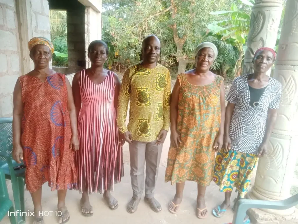 Widows in Ayikuma encouraged by Living the Dream Foundation at a review meeting.
